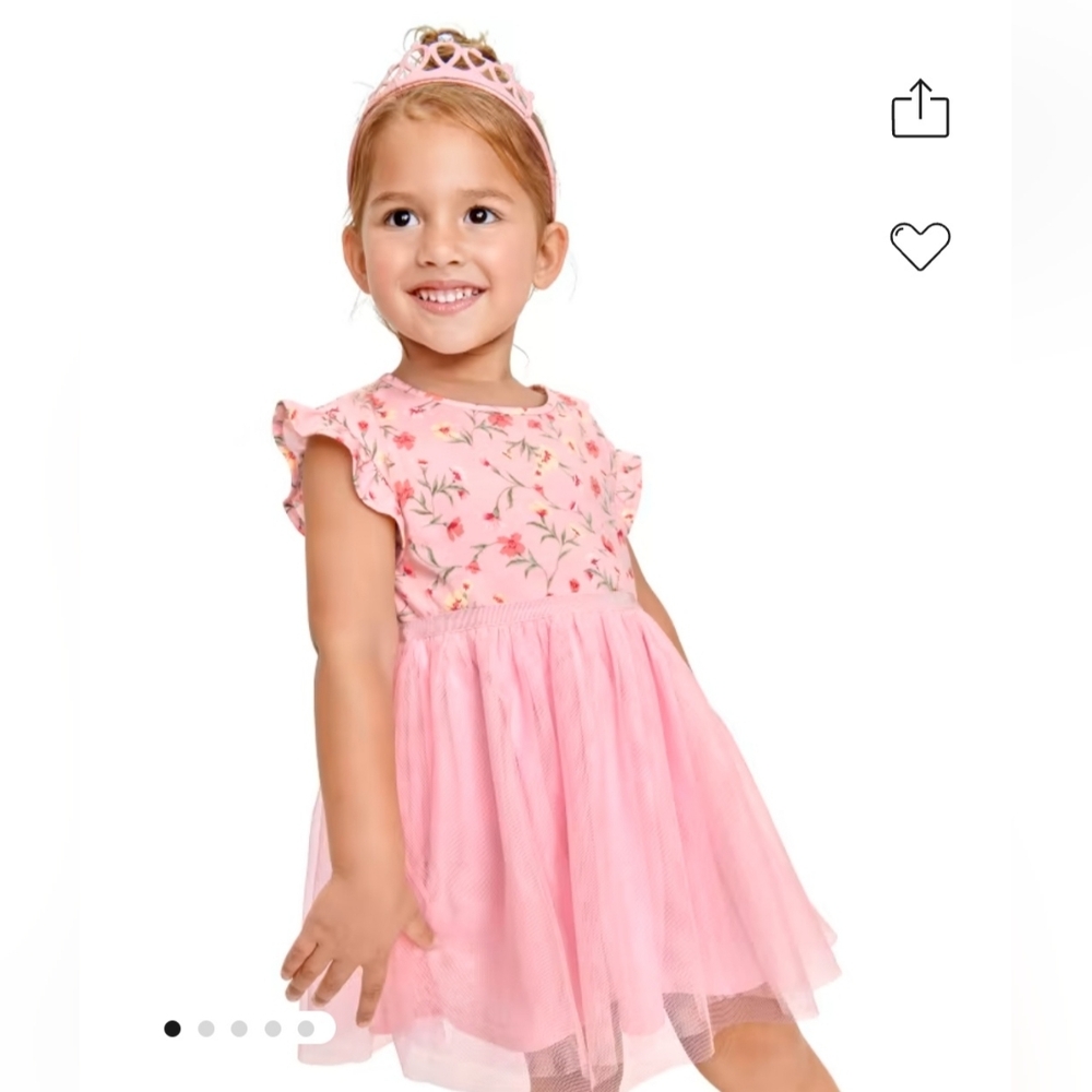 The Children's Place Pink Floral Dresss Size 18-24m